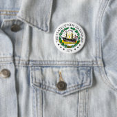 New Hampshire-teken Ronde Button 5,7 Cm (In situ)