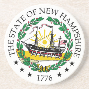 New Hampshire-teken Zandsteen Onderzetter