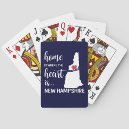 New Hampshire thuis is waar het hart is Pokerkaarten