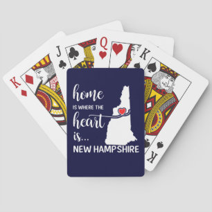 New Hampshire thuis is waar het hart is Pokerkaarten