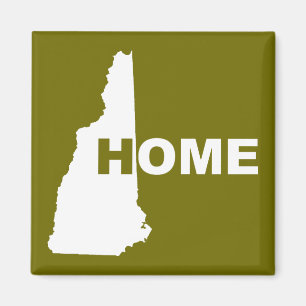 New Hampshire Thuis Weg Van Staat Koelkastmagneet Magneet