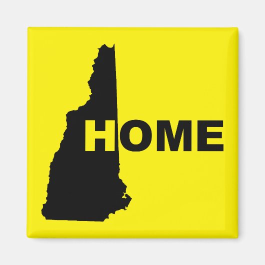 New Hampshire Thuis Weg Van Staat Koelkastmagneet Magneet (Voorkant)