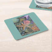 New Hampshire Tidepool Scene Kartonnen Onderzetters (Schuin)