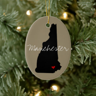 New Hampshire Town Keramisch Ornament