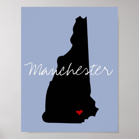 New Hampshire Town Poster (Voorkant)