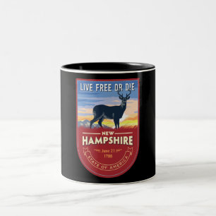 New Hampshire Two-Tone Coffee Mok