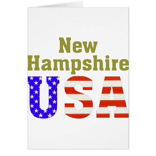 New Hampshire USA! (Voorkant)