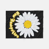 New Hampshire Vacation Flower Meadow Daisy Petals  Fleece Deken (Voorkant (Horizontaal))