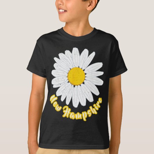 New Hampshire Vacation Flower Meadow Daisy Petals  T-shirt (Voorkant)