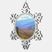 New Hampshire Valley Pewter-Ornament Tin Sneeuwvlok Ornament (Rechts)