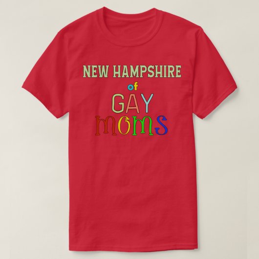 New Hampshire van homoseksuele moeders T-shirt (Design voorkant)