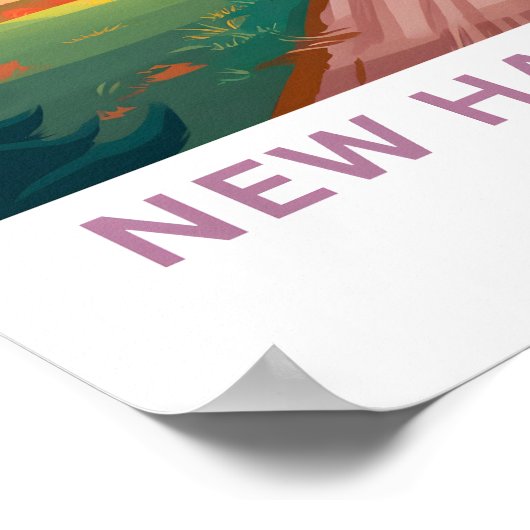 New Hampshire Verenigde Staten Reizen Poster (Hoek)