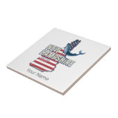New Hampshire Verenigde Staten Retro State Kaart Tegeltje (Zijkant)