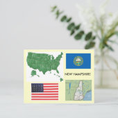 New Hampshire, Verenigde Staten van Amerika Briefkaart (Staand voorkant)
