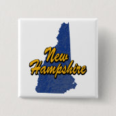 New Hampshire Vierkante Button 5,1 Cm (Voorkant)