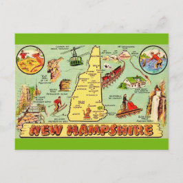 New Hampshire Vintage Kaart