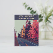 New Hampshire Vintage Reisbergen Briefkaart (Staand voorkant)