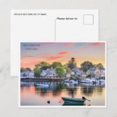 New Hampshire Vintage Reizen Amerika Briefkaart (Voorkant / Achterkant)