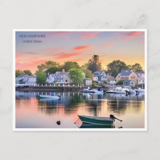 New Hampshire Vintage Reizen Amerika Briefkaart (Voorkant)