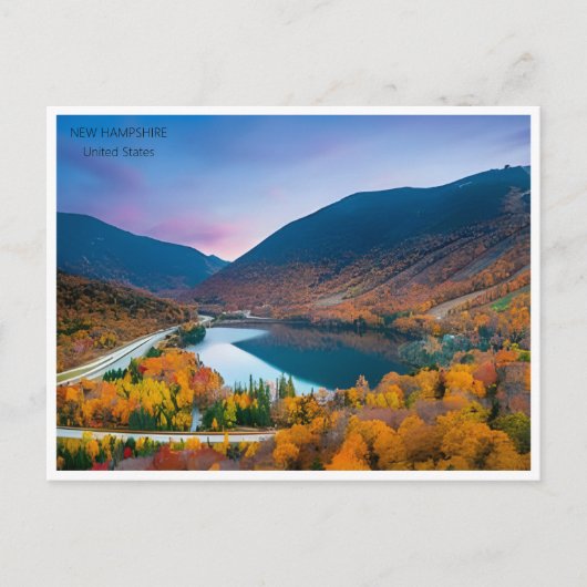 New Hampshire Vintage Reizen Amerika Briefkaart (Voorkant)