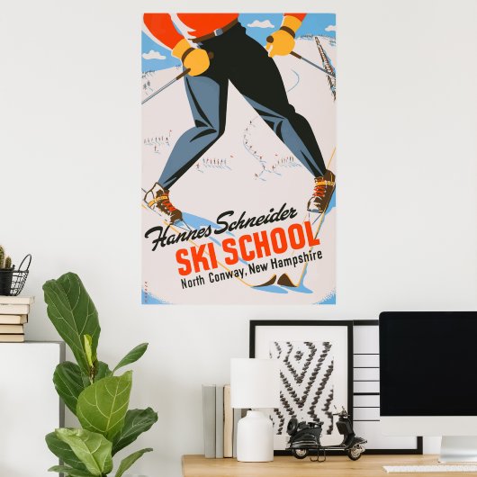 New Hampshire Vintage Travel Poster (Thuiskantoor)