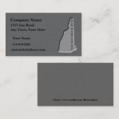 New Hampshire Visitekaartje gesneden stenen look (Voorkant / Achterkant)