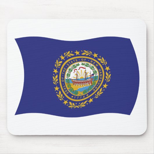 New Hampshire Vlag Muismat (Voorkant)