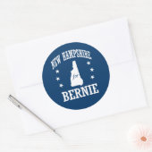 NEW HAMPSHIRE VOOR BERNIE SANDERS RONDE STICKER (Envelop)