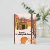 New Hampshire  VS reisposter Briefkaart (Staand voorkant)