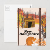 New Hampshire  VS reisposter Briefkaart (Voorkant / Achterkant)