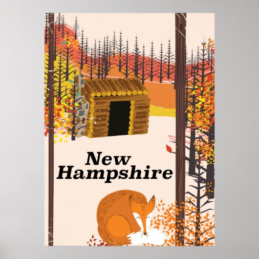 New Hampshire VS reisposter Poster (Voorkant)