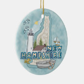New Hampshire vuurtoren Keramisch Ornament (Rechts)