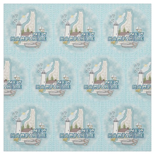 New Hampshire Vuurtoren Stof (Swatch)