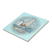 New Hampshire vuurtoren Tegeltje (Zijkant)