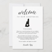 New Hampshire Wedding Welcome Letter & Itinerary (Voorkant)