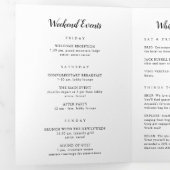 New Hampshire Wedding Welcome Letter & Itinerary Drieluik Programma (Binnenzijde eerst)