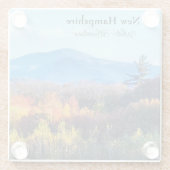 New Hampshire White Mountains Glazen Onderzetter (Achterkant)