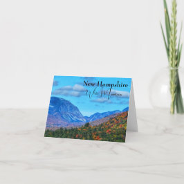 New Hampshire White Mountains herfst kleur Kaart
