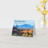 New Hampshire White Mountains Kaart (Gele Bloem)