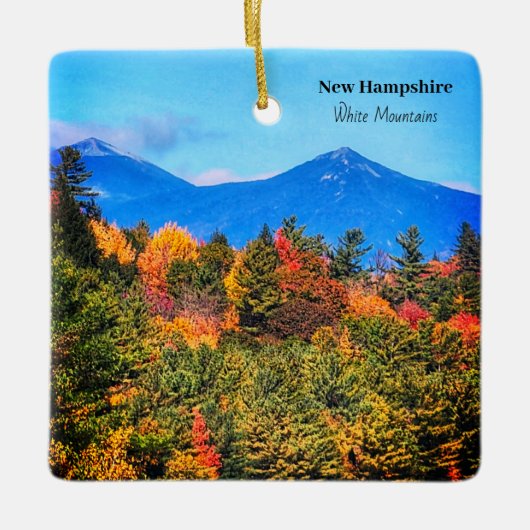 New Hampshire White Mountains Keramisch Ornament (Voorkant)