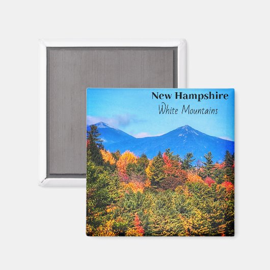 New Hampshire White Mountains Magnet (Voorkant / Achterkant)