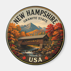 🟡 New Hampshire White Mountains Ontsnapping 🟡 Magneet
