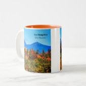 New Hampshire White Mountains Tweekleurige Koffiemok (Voorkant links)