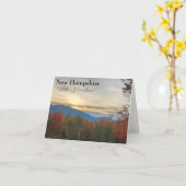 New Hampshire White Mountains zonsondergang Kaart (Gele Bloem)