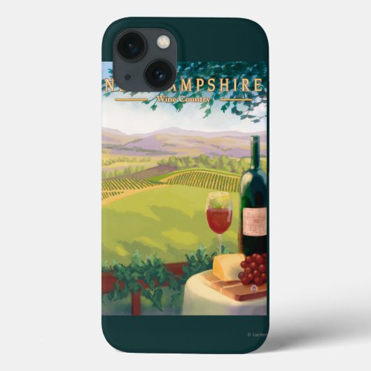 New Hampshire Wijnlandschap Scene Case-Mate iPhone Case (Achterkant)