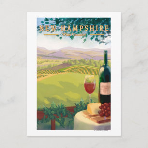 New Hampshire Wine Country Scene Briefkaart