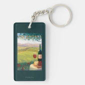 New Hampshire Wine Country Scene Sleutelhanger (achterkant)