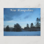 New Hampshire winter Briefkaart (Voorkant)