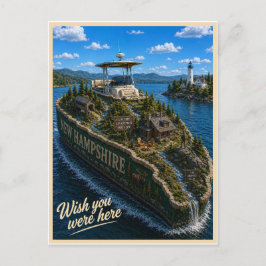 New Hampshire | Wish You Were Here | State Serie Briefkaart