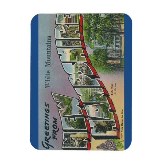 New Hampshire, Witte bergen magneet (Verticaal)